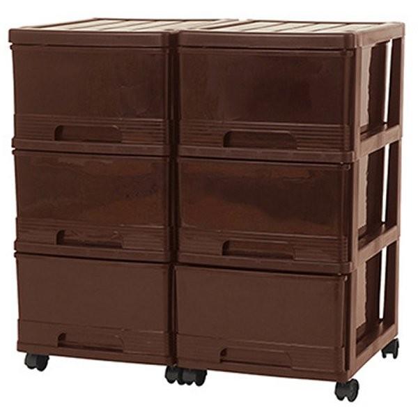 収納ケース プラスチック 引き出し 深型 3段 2個組 おしゃれ