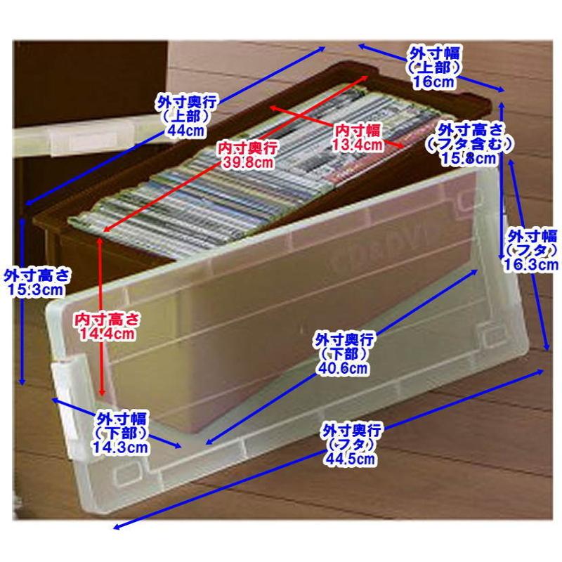 CDケース DVDケース ブルーレイケース 収納ボックス バックル式 フタ