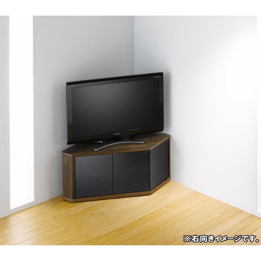 LOWYA32V型対応　コーナーテレビ台収納付き コーナーテレビ台(ナチュラル/ブラウン)32型対応の木製タイプ
