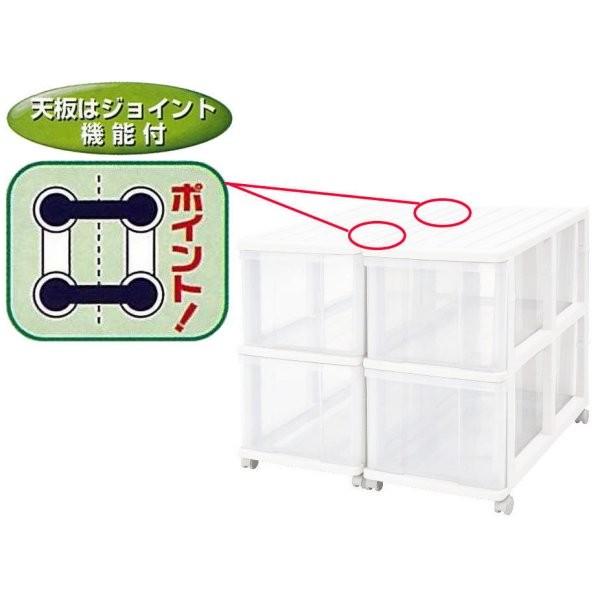 押入れ収納 衣装ケース 収納ケース 引き出し プラスチック 透明 深型 2
