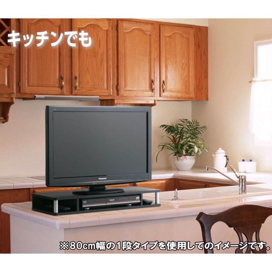 テレビ台 ちょい足しラック 2段 49型 49インチ 対応 完成品 約幅110cm 奥行29cm 高さ18cm おしゃれ ブラック ホワイト ダークブラウン ナチュラル 代引き不可｜maxjapan-store｜11