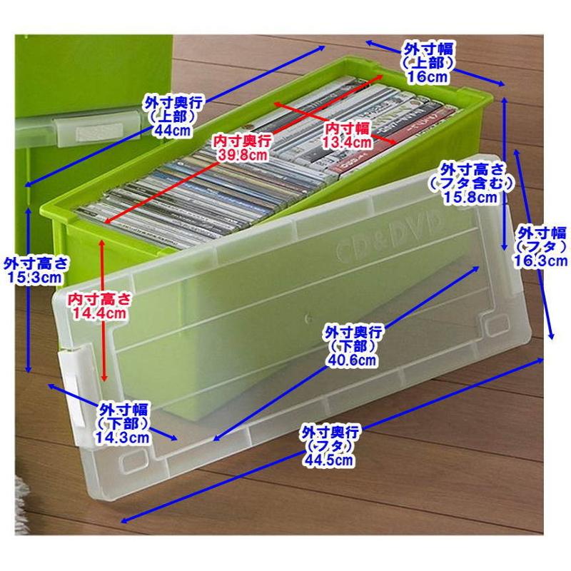 CDケース DVDケース ブルーレイケース 収納ボックス バックル式 フタ