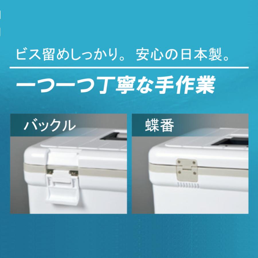 クーラーボックス 76L 日本製 特大容量 ホワイト コンパクト 保冷 