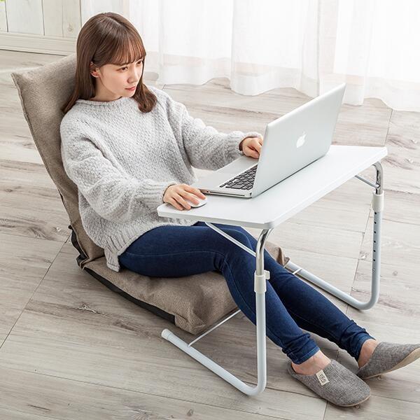 テーブル 折りたたみテーブル サイドテーブル ベッドサイドテーブル 高さ調節 天板角度調節 Pc ノートパソコン 作業台 簡易テーブル 送料無料 マックスレックス 通販 Yahoo ショッピング