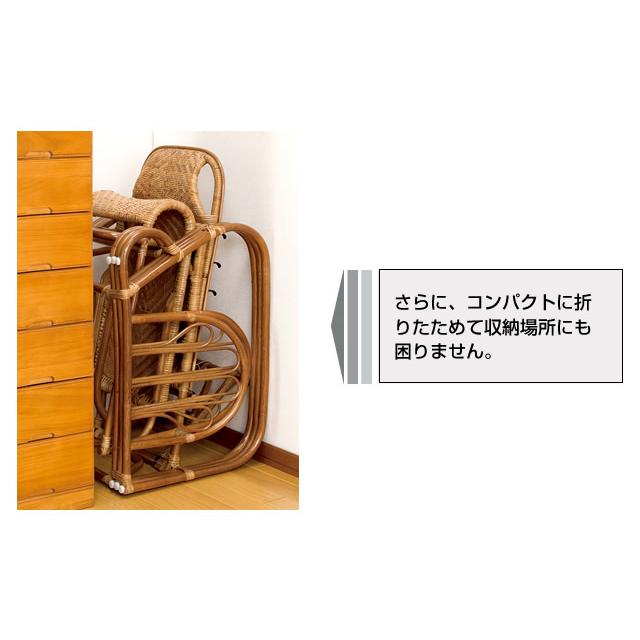 天然素材 リクライニングチェア ラタン製 椅子 イス 風呂上り リラックス くつろぎ 休憩 足 伸ばせる アジアン家具 籐 ハイバック 通気性 おしゃれ ナチュラル |  | 04