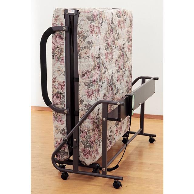 Waltz 電動リクライニング ベッド シングル 折りたたみ 折り畳み 木製棚付き コンセント付き キャスター |  | 01