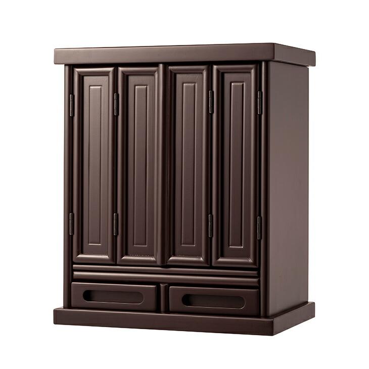 仏壇 コンパクト ミニ モダン 小型 ナチュラル 省スペース 上置型 スライド棚付き 引き出し付き 扉付き 木製 黒檀調 紫檀調 完成品 リビング マンション |  | 04