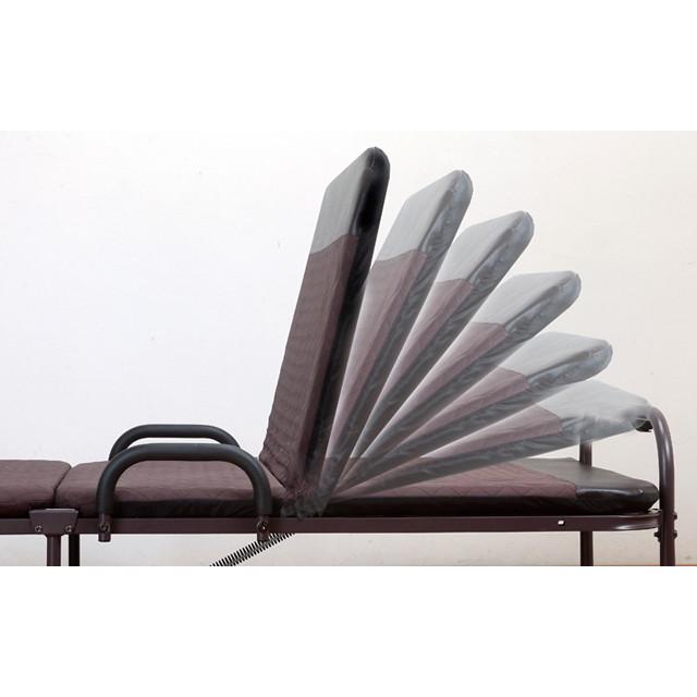 ベッド セミダブル リクライニング 折りたたみ 収納式 14段階 リクライニングベッド パイプ 二つ折り 折り畳み bed キャスター付き 介助 介護 一人暮らし |  | 01