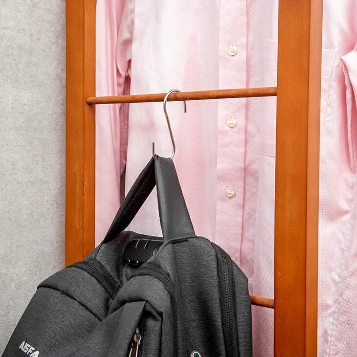 ハンガーラック 天然木 木製 フレーム 幅110cm シングル カーテン付き クローゼットハンガーラック 洋服ラック 天板付き 下棚付き フック付き キャスター付き |  | 09