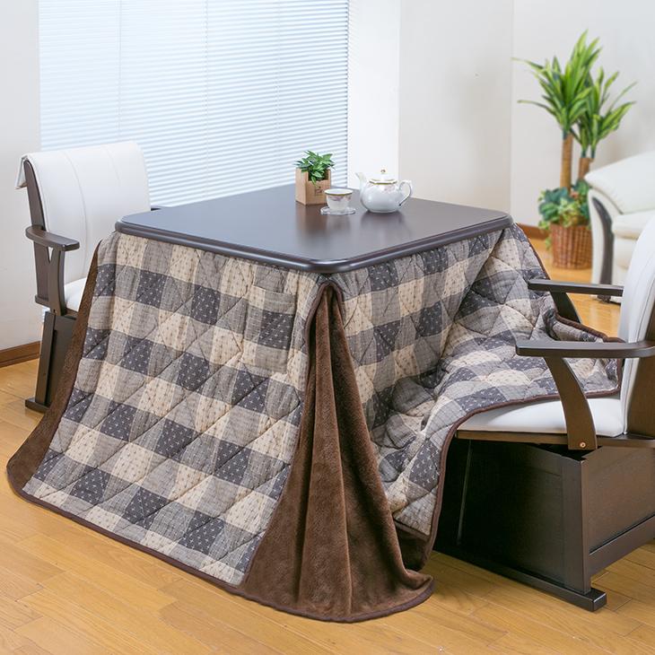 ダイニングこたつテーブル 正方形 80cm×80cm ダイニングテーブル 電気こたつ ダイニングこたつ おしゃれ ハイタイプ 高脚 FLGTK-80FC こたつテーブル単品 |  | 09