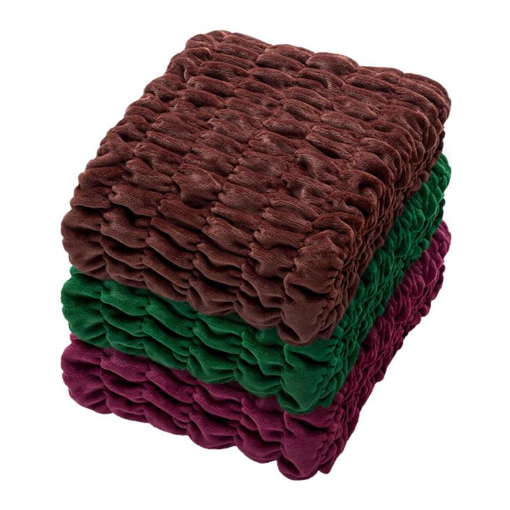 くしゅくしゅ毛布 3色組 からだにフィットする発熱毛布 軽い 暖かい ファミラ ブランケット | ファミリー・ライフ | 01