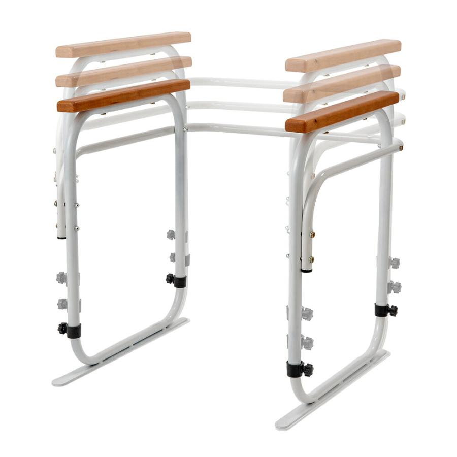 トイレ手すり 洋式トイレ用 手すり 洋式トイレアーム 左右両側 トイレアーム 洋式アーム 高さ調節可能 工事不要 据置タイプ 固定テープ付き |  | 03