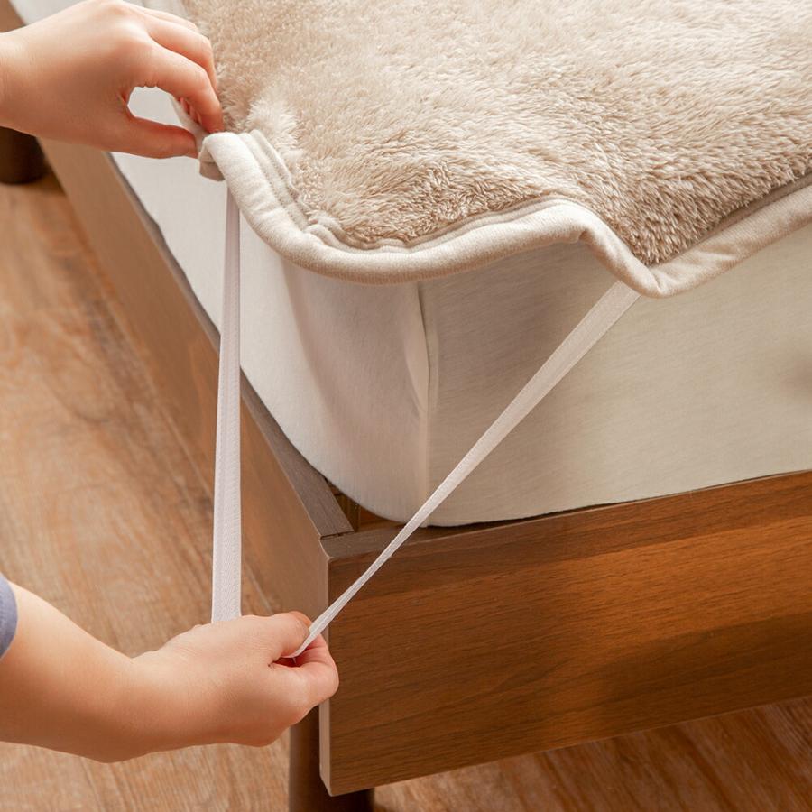 あったか 発熱 毛布 4点セット くりえり ブランケット 敷きパッド