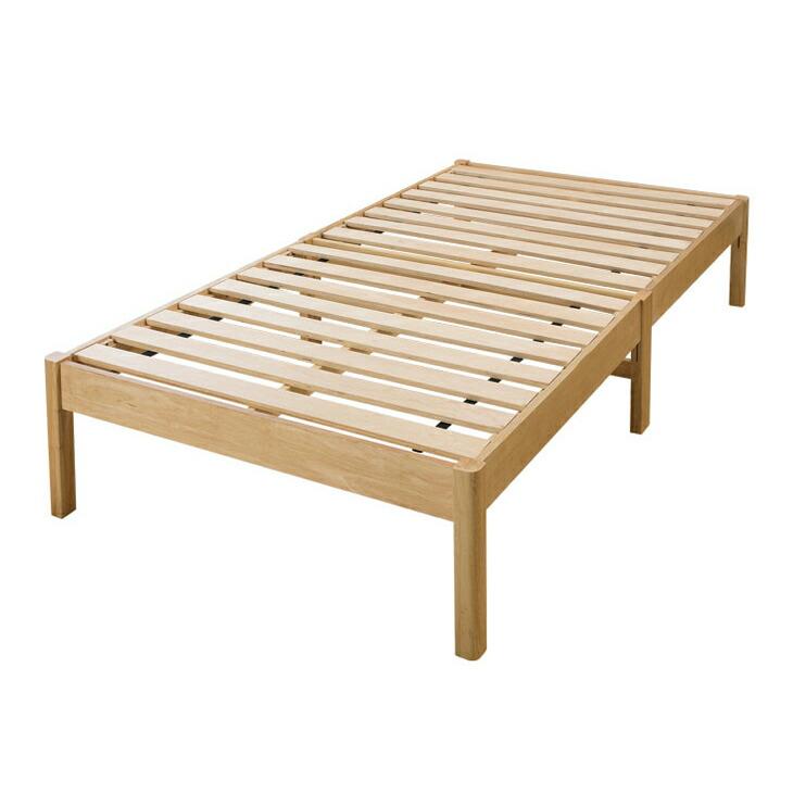 組み立て簡単な天然木すのこベッド シングル 木製 ベッド スノコベッド ベッドフレーム 工具要らず 組立かんたん |  | 02