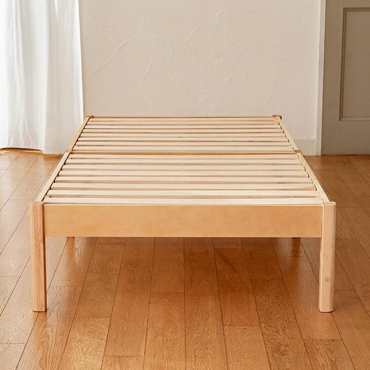 組み立て簡単な天然木すのこベッド シングル 木製 ベッド スノコベッド ベッドフレーム 工具要らず 組立かんたん |  | 07