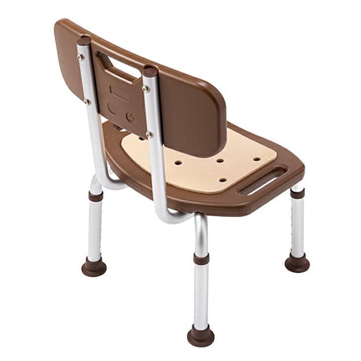 シャワーチェア 背もたれあり 4本足 アルミ製 シャワーベンチ 背の高い 風呂 椅子 バスチェア 高齢 シニア 立ち上がり補助 入浴介護 高さ調節 チェア バス用品 |  | 04