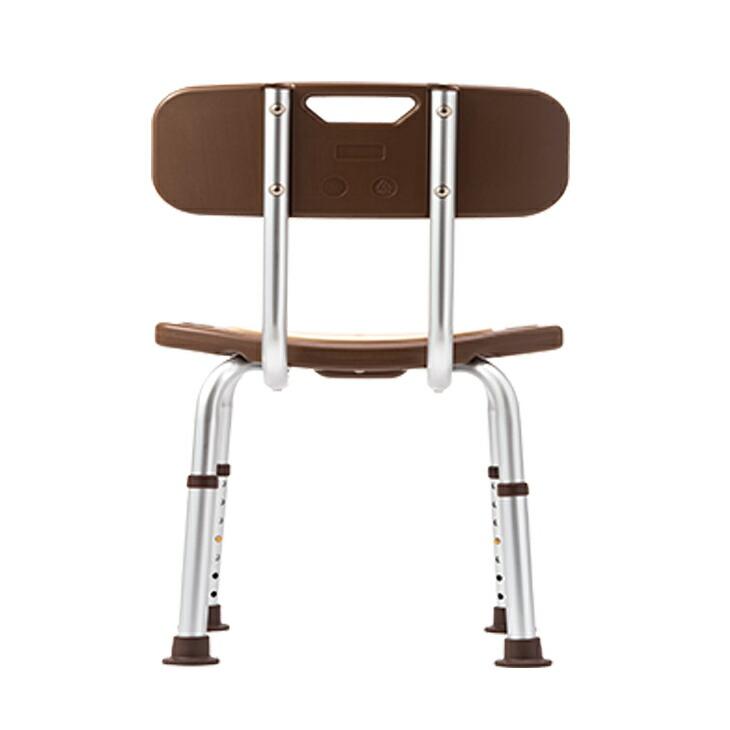 シャワーチェア 背もたれあり 4本足 アルミ製 シャワーベンチ 背の高い 風呂 椅子 バスチェア 高齢 シニア 立ち上がり補助 入浴介護 高さ調節 チェア バス用品 |  | 05