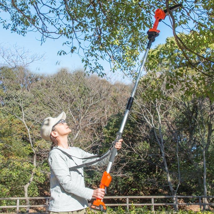 ファミラ NEW充電式コードレス2WAY高枝チェーンソー8点セット 予備バッテリー付き |  | 04