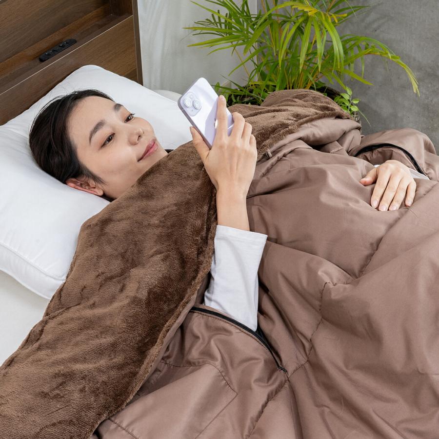 ファミラ あったか5WAYトリプルウォーム寝袋 2枚組 着る寝袋 手が出せる ポケット付き 寝袋 掛け布団 着る毛布 保温 蓄熱 布団 シュラフ アウトドア 車中泊 防災 |  | 06