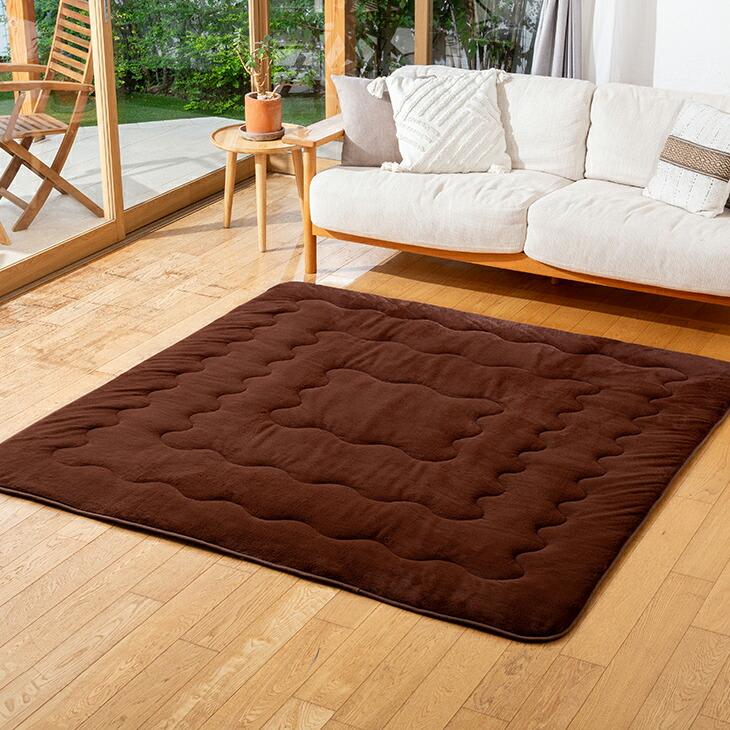 7層構造ぽかぽか蓄熱ラグ あったかラグ 190×190cm | 