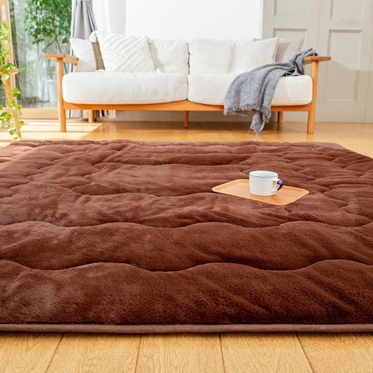 7層構造ぽかぽか蓄熱ラグ あったかラグ 190×190cm |  | 03