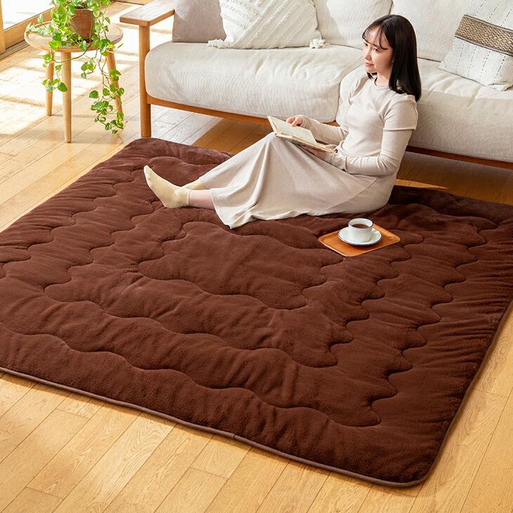 7層構造ぽかぽか蓄熱ラグ あったかラグ 190×190cm |  | 05