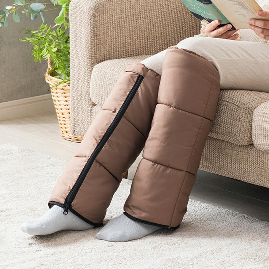 レッグウォーマー 5WAY 蓄熱 暖かい 冷え対策 冷え性 ふくらはぎ ブランケット クッション 足ポケット フリース はっ水 あったか | 