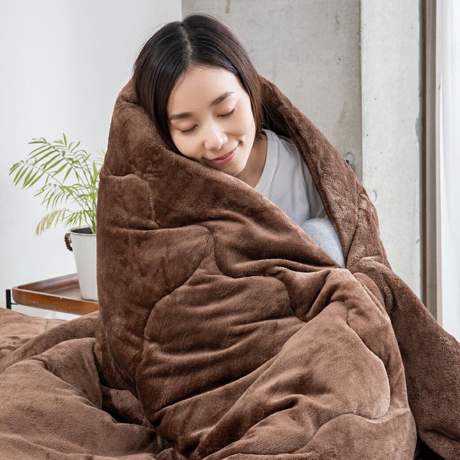 ファミラ 5層構造トリプルウォームぽかぽか 毛布布団セット 掛布団+敷パット シングル |  | 09