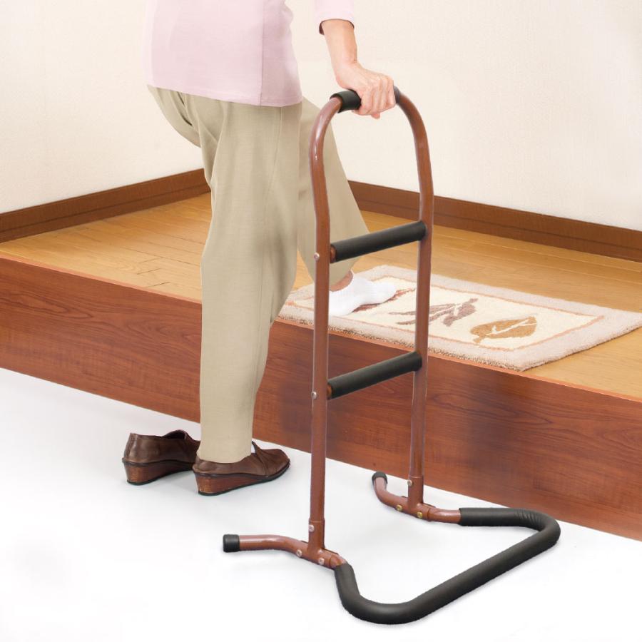 楽らくサポート立ち上がり手すり 補助手すり サポート手すり 3段階 立ち上がり手すり サポートスタンド らくらく |  | 01
