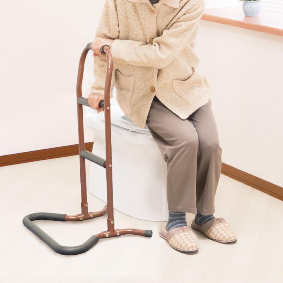 楽らくサポート立ち上がり手すり 補助手すり サポート手すり 3段階 立ち上がり手すり サポートスタンド らくらく |  | 02