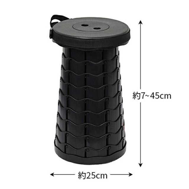 便利な伸縮式スツール 簡易 チェア 椅子 腰掛け アウトドアチェア 折りたたみ椅子 キャンプ 折りたたみ 携帯 コンパクト 持ち運び 釣り 災害 踏み台 行列 |  | 01