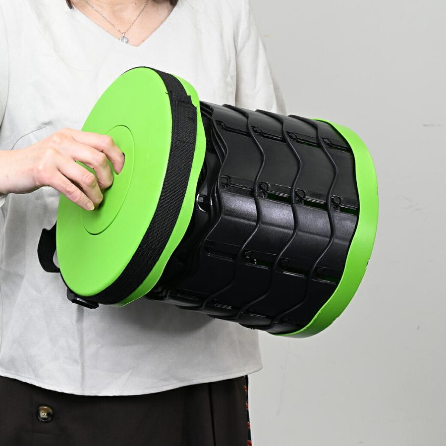 便利な伸縮式スツール 簡易 チェア 椅子 腰掛け アウトドアチェア 折りたたみ椅子 キャンプ 折りたたみ 携帯 コンパクト 持ち運び 釣り 災害 踏み台 行列 |  | 07