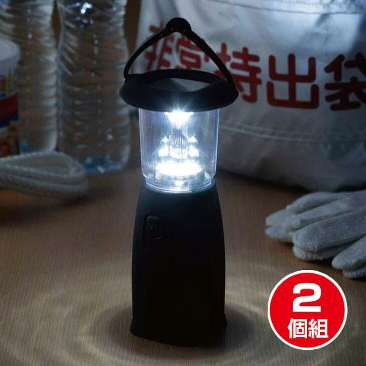 電池のいらない6LEDランタン2個組 | 