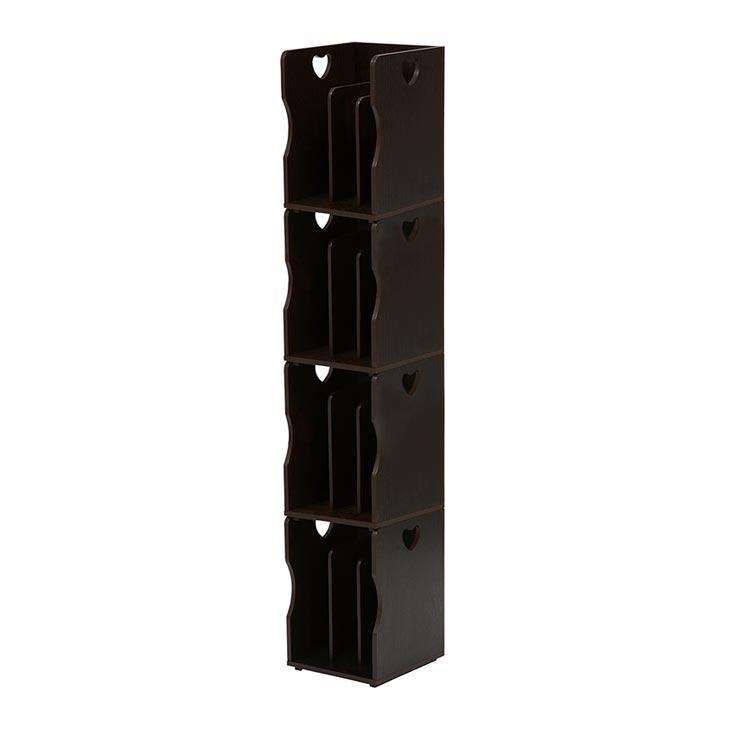 本棚 スタッキング式 ブックスタンド 同色4個組 代金引換不可 |  | 02