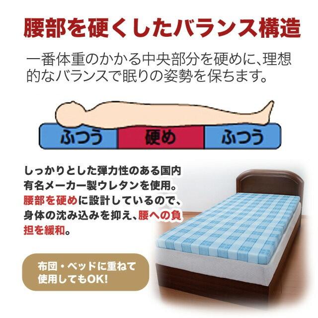 日本製 マットレス 3つ折れマットレス ダブル 腰サポート スリープル 腰を支えるバランスマットレス 在庫処分 |  | 03