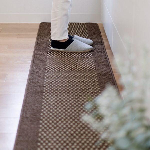 キッチンマット おしゃれ 60×270cm 新・優踏生 日本製 洗える 滑り止め加工 マット ラグマット キッチン カーペット ウォッシャブル 幅60cm | 