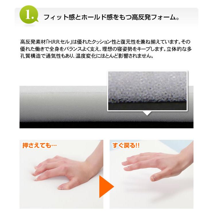 SLEEple 高反発マットレス セミダブル 8cm OEKO-TEX STANDARD 100 認証 折りたたみ 高反発 敷布団 寝具 ベッド 睡眠 寝姿勢 体圧分散 腰痛 肩こり スリープル |  | 09