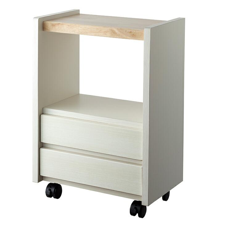 サカイデザイン 職人が作るラック付きチェスト キャスター付き 大川家具 日本製 完成品 サイドテーブル サイドワゴン ソファサイド デスクサイド |  | 04