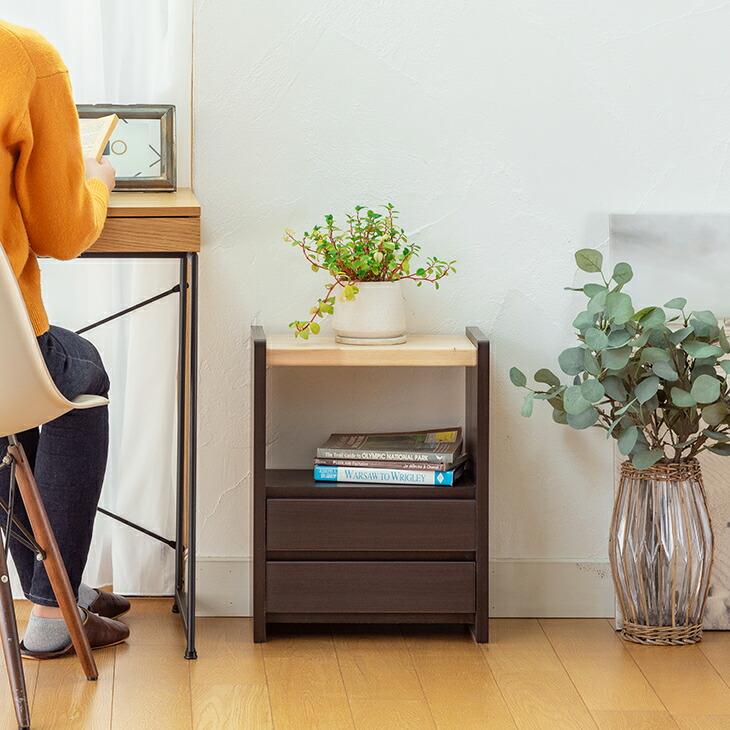 サカイデザイン 職人が作るラック付きチェスト キャスター付き 大川家具 日本製 完成品 サイドテーブル サイドワゴン ソファサイド デスクサイド |  | 05