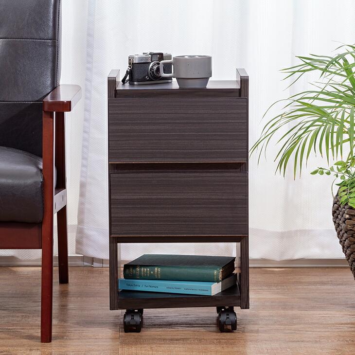サカイデザイン 職人が作るスリムワゴンチェスト キャスター付き 大川家具 日本製 完成品 サイドワゴン サイドテーブル ソファサイド |  | 05