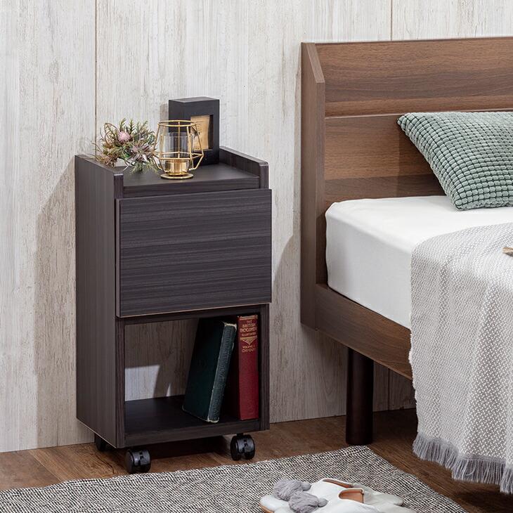 サカイデザイン 職人が作るスリムワゴンチェスト キャスター付き 大川家具 日本製 完成品 サイドワゴン サイドテーブル ソファサイド |  | 09