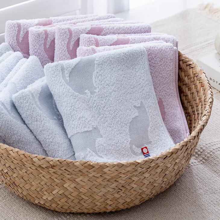 今治タオル フェイスタオル 10枚組 34cm×75cm ネコ柄 今治フェイスタオル 今治ブランド タオル セット 猫柄 綿100％ 今治タオルブランドネーム付き 日本製 |  | 03