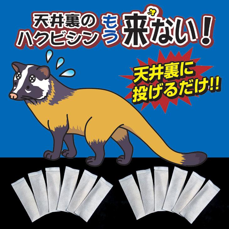 屋根裏のハクビシンもう来ない 12個入り | 
