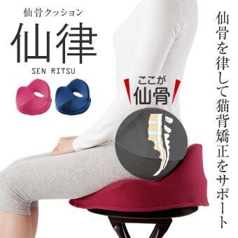 仙骨クッション 仙律 猫背 矯正 姿勢 骨盤 腰の悩みに 高反発
