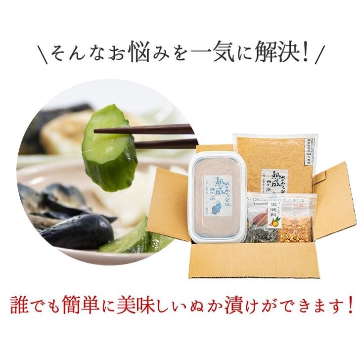ぬか床 セット ぬか漬け 熟成 容器付 初心者 和歌山 老舗 1kg×2袋 調味料付 ぬかどこ 糠漬け 菌活 腸活 ギフト |  | 03