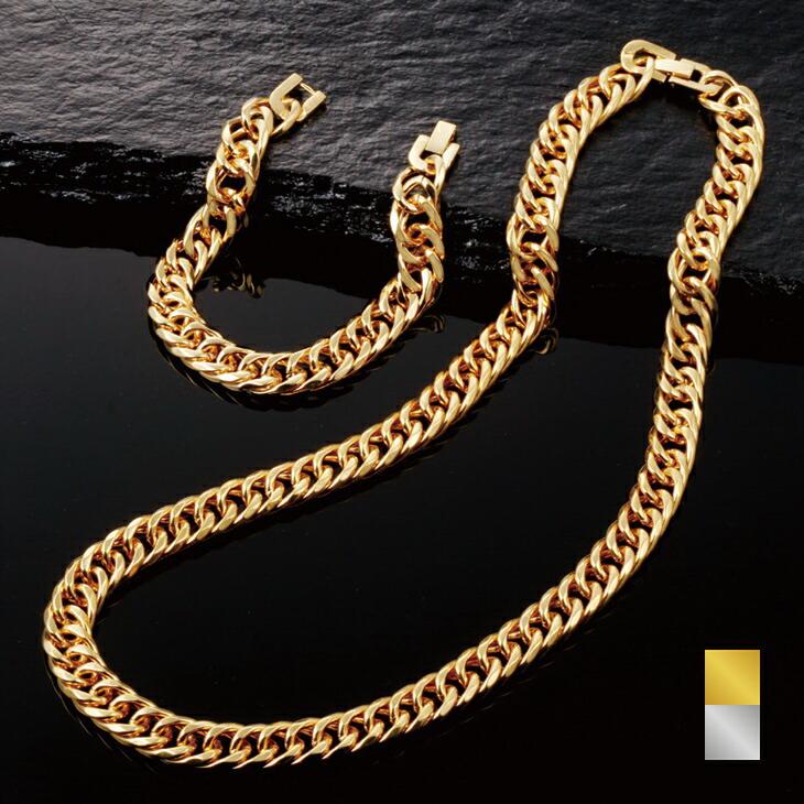 6面ダブル喜平ネックレス&ブレス2点組 | 