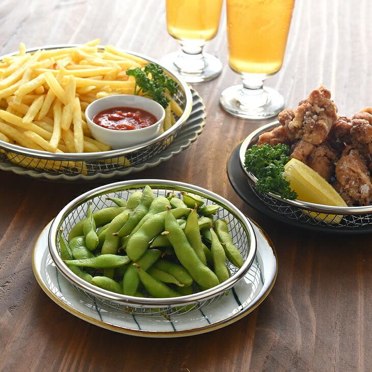 新潟県燕三条産 お皿のざる 3点セット 16cm 19cm 22cm ステンレス製 水切り 油切り ザル 網目 日本製 |  | 13