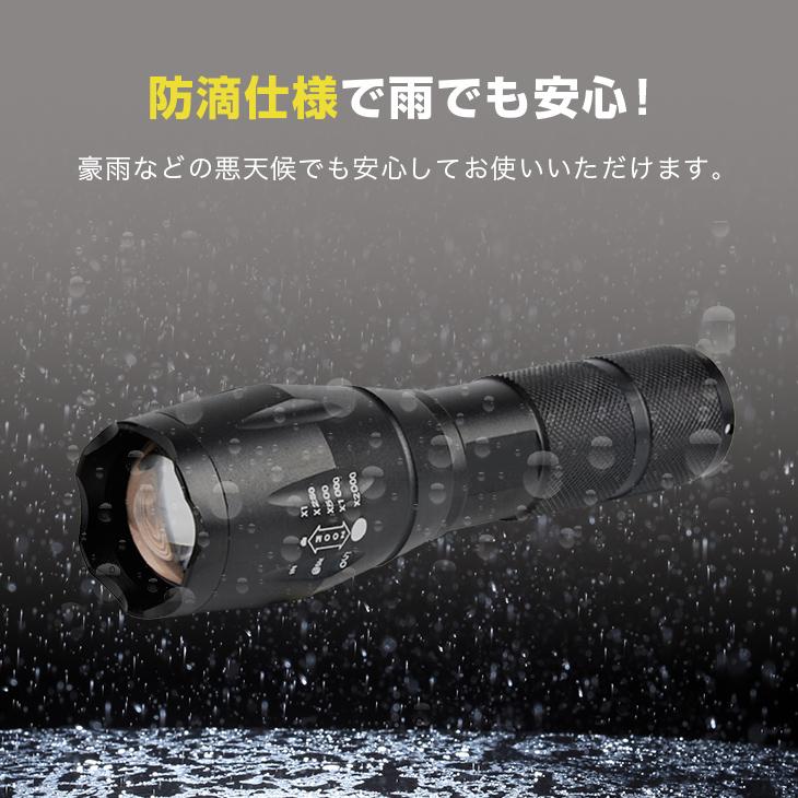 強力LEDズームライト 約300m照射 懐中電灯 ハンディライト |  | 06