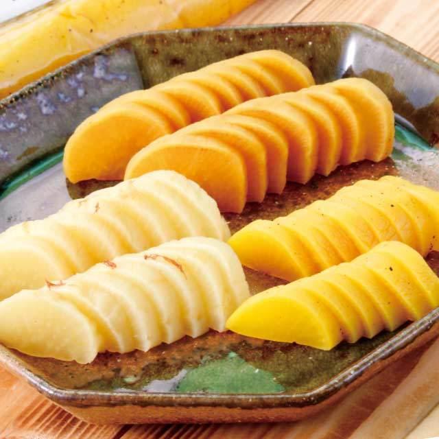 国産つるし三色たくあん×4セット 漬物 | 