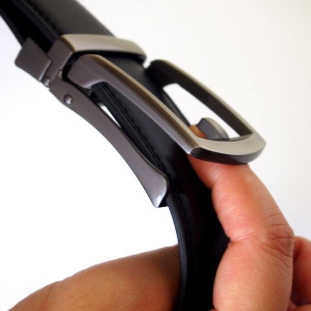 ファミラ 牛革ラチェット式ベルト 黒2本＋茶1本 合計3本セット ホールレスベルト ラチェット ブラック ブラウン 牛革 メンズ ワンタッチ スライド サイズ調整 |  | 04